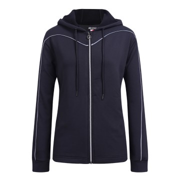 JRB Women's Golf  - Hooded Zip Up Sweatshirt - Black